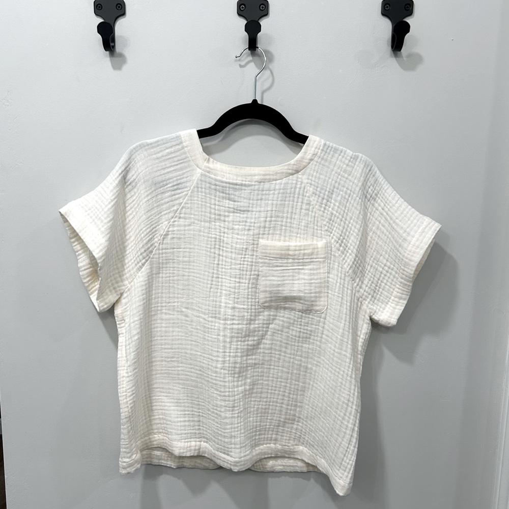 NWT Madewell Cream Blouse- size small